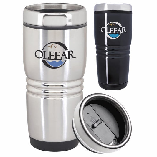 Silver Good Value™ Rolling Ridges Tumbler - 15 oz.