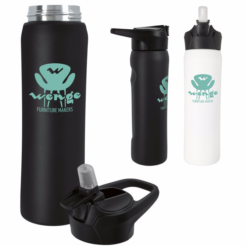 White Fran Vacuum Sport Bottle - 18 oz.