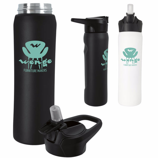 White Fran Vacuum Sport Bottle - 18 oz.