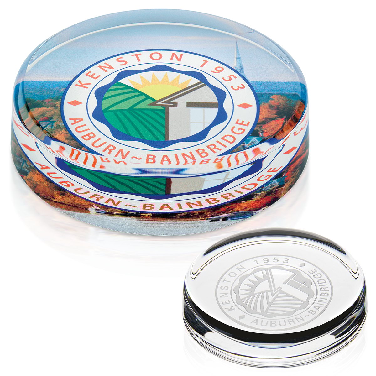 Clear JAFFA® Round Paperweight