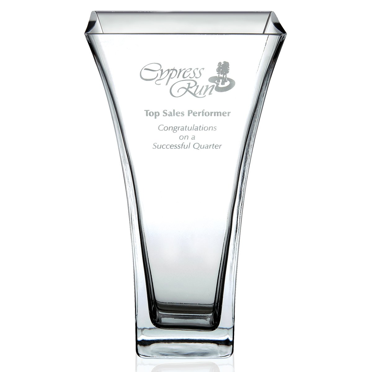 Front View of Clear JAFFA® Baltimore Vase