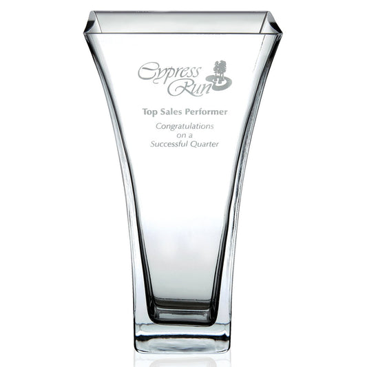 Front View of Clear JAFFA® Baltimore Vase