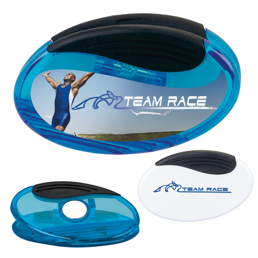 Front View of White Good Value™ Oval Clip