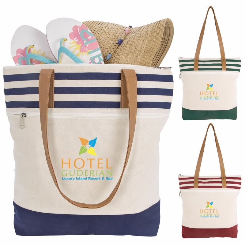 Navy Atchison® Cora Lane Cotton Tote