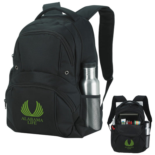 Front View of Black Good Value™ Business Backpack