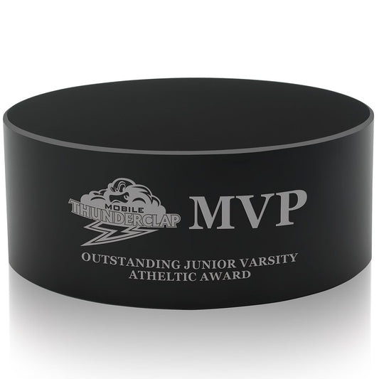 Front View of Black JAFFA® Medium Cylinder Black Base