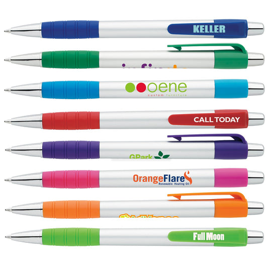 Red with Black Ink Good Value™ Silver Element Pen