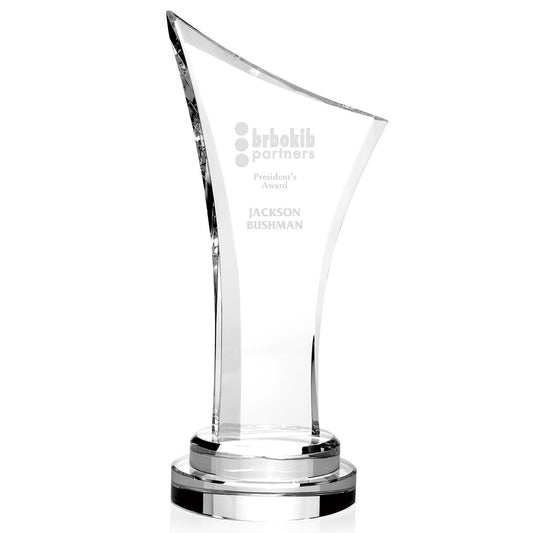 Front View of Clear JAFFA® Number One Award