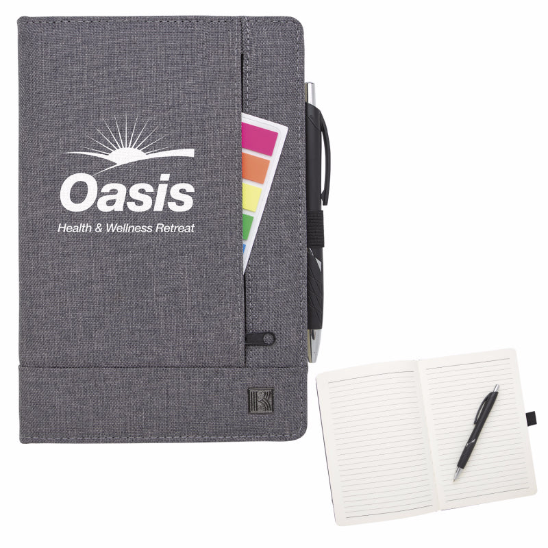 Front View of Gray KAPSTON® Pierce Journal