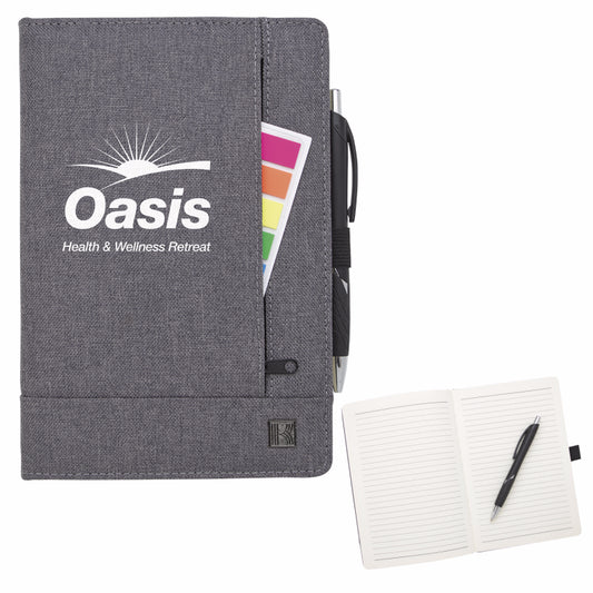 Front View of Gray KAPSTON® Pierce Journal