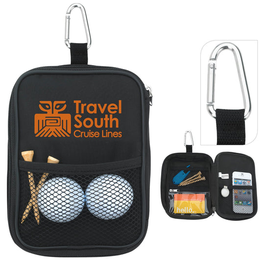 Front View of BAG.62071.ZIPPERED.VALUABLES POUCH.BLACK Valuables Zippered Pouch