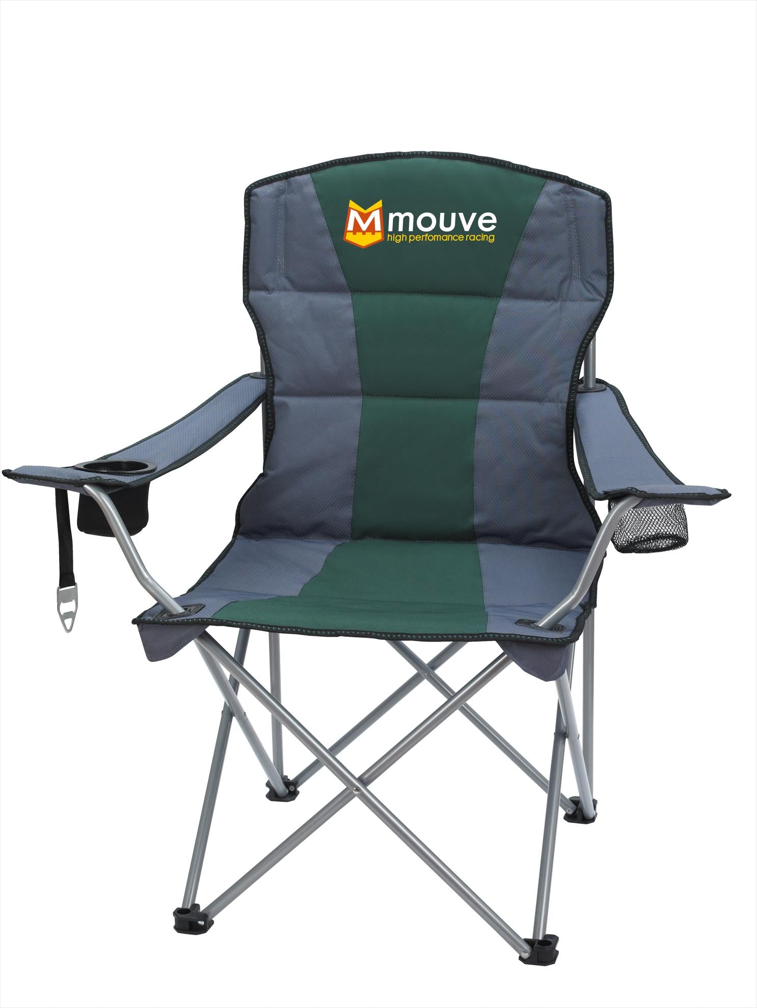 Charcoal / Green Premium Stripe Chair