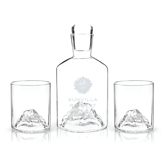 Viski® Mountain Decanter and Tumblers