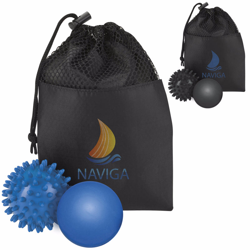 Black/Blue Good Value™ Massage Ball Set