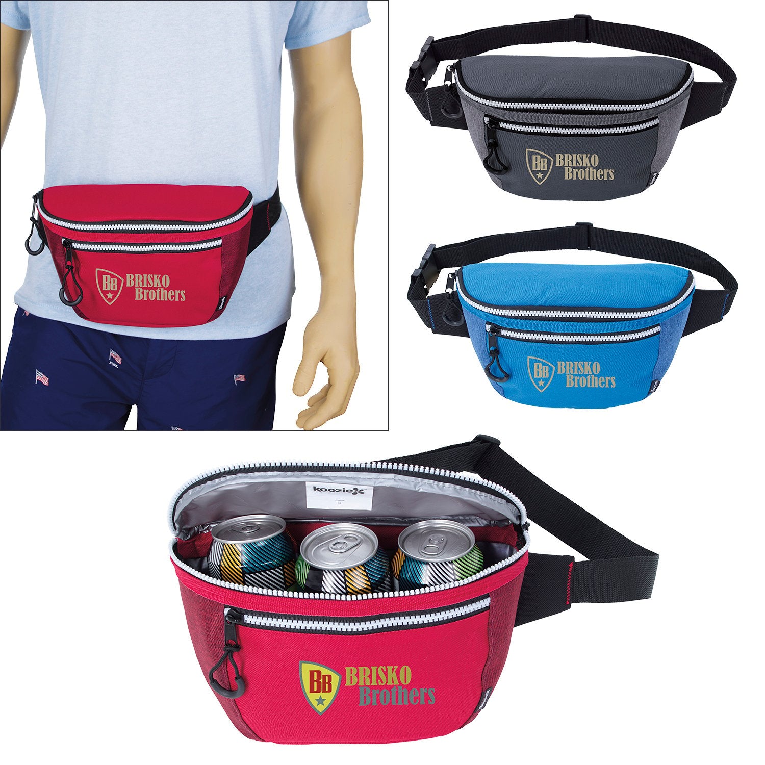 Gray Koozie® Rowdy Fanny Pack Cooler