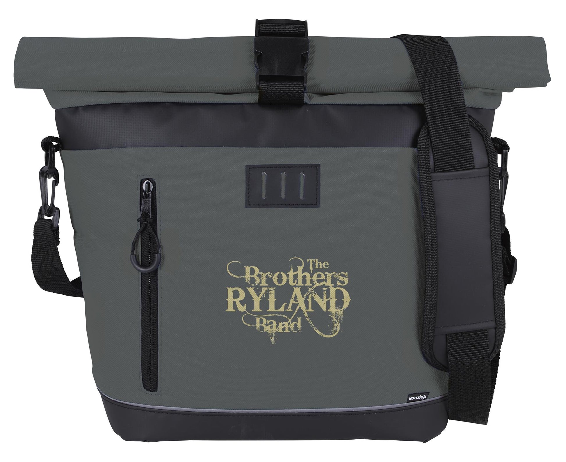 Outside View of Gray Koozie® Rogue Crossbody Cooler