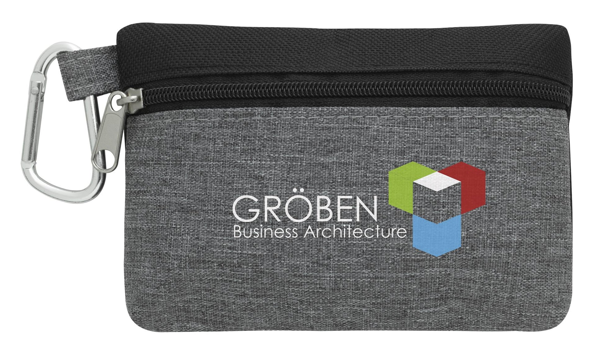 Front View of Black Montana Tee Pouch