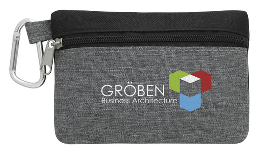 Front View of Black Montana Tee Pouch