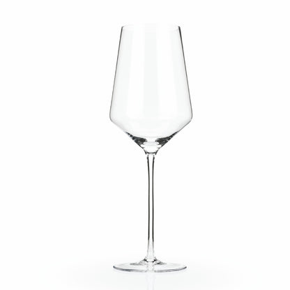 Viski® Raye Angled Crystal Bordeaux Glass