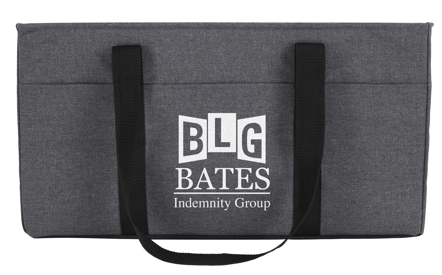 Front View of Charcoal Good Value™ Two-Tone Utility Tote