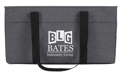 Front View of Charcoal Good Value™ Two-Tone Utility Tote