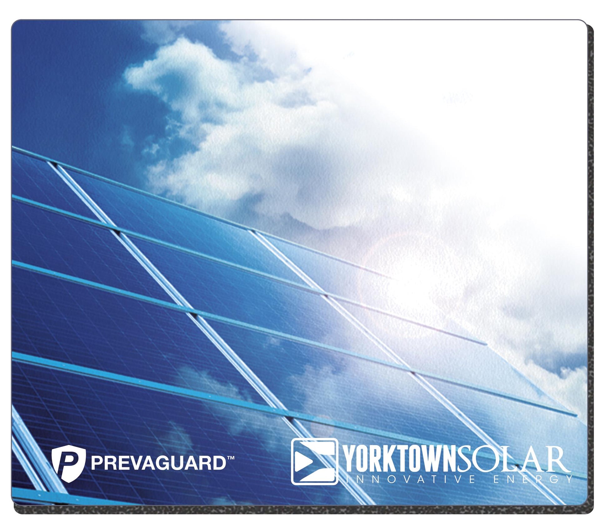 Front View of White Good Value™ PrevaGuard® Mouse Pad (7-1/2" x 8-1/2")