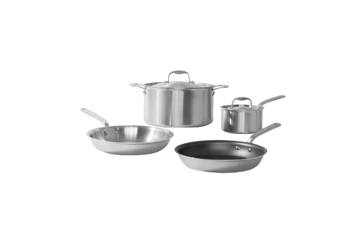 Made In 6-Piece Stainless Clad Cookware Set