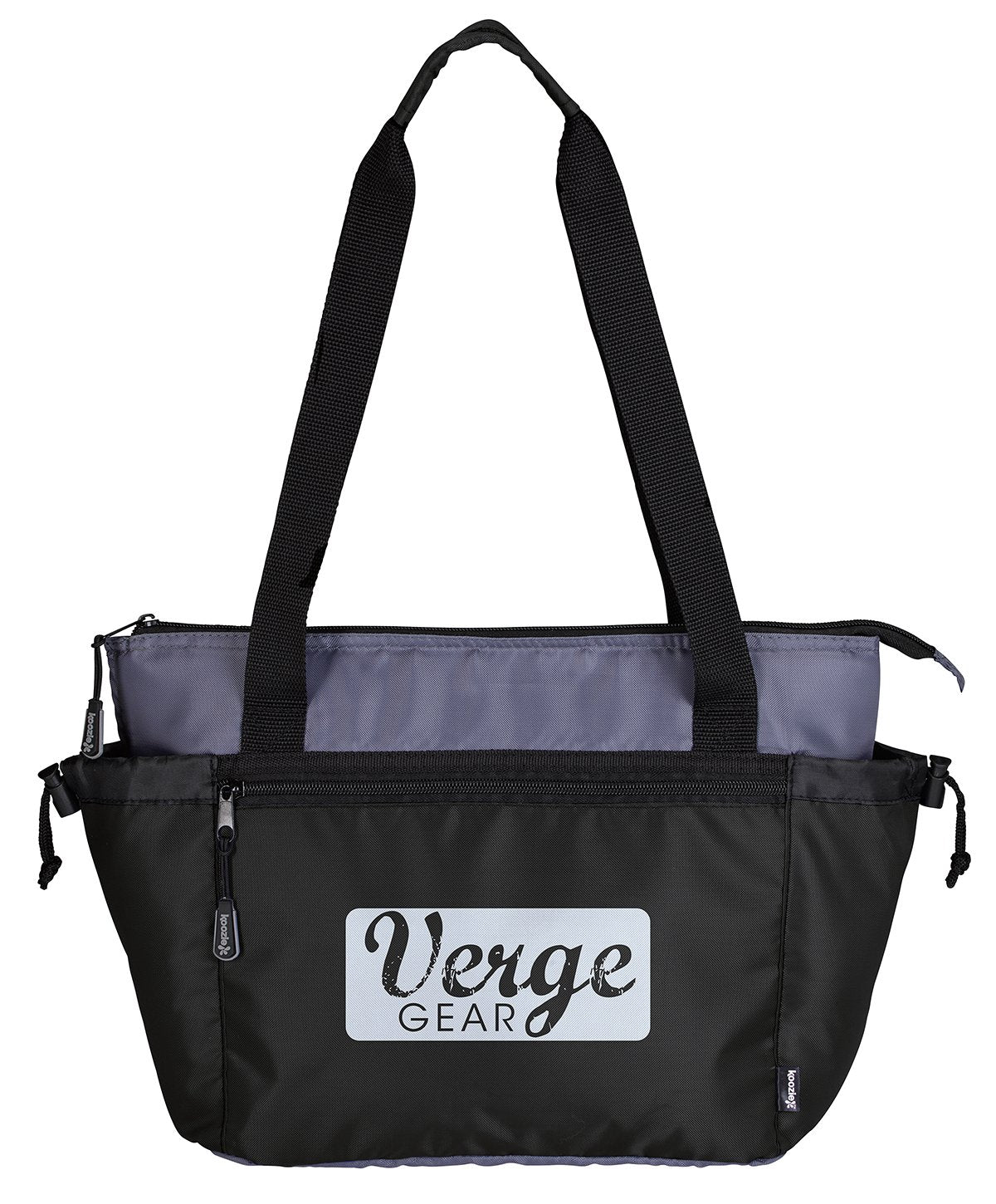 Front View of Black Koozie® Camp Cooler Tote