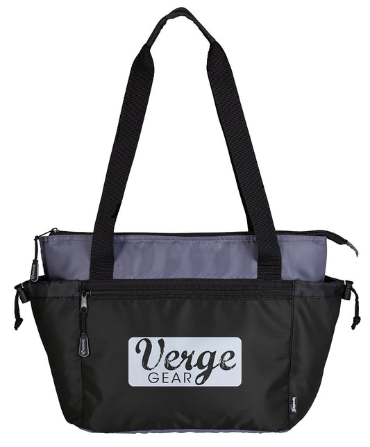 Front View of Black Koozie® Camp Cooler Tote