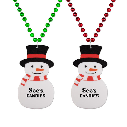 Assorted Colors Snowman Medallion Beads