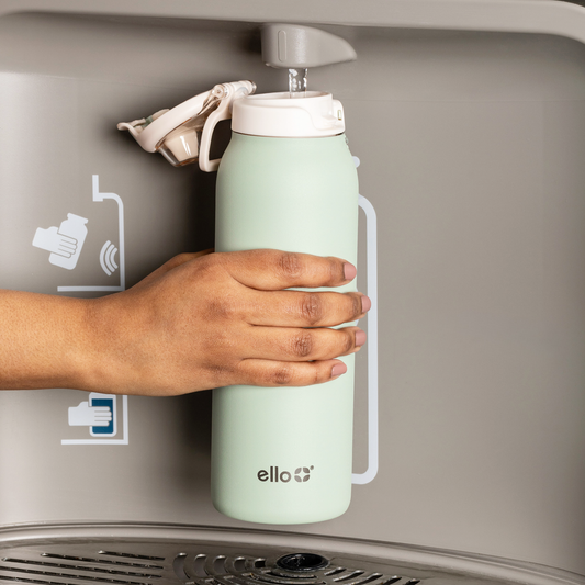 pistachio 32 oz ello pop & fill ss bottle