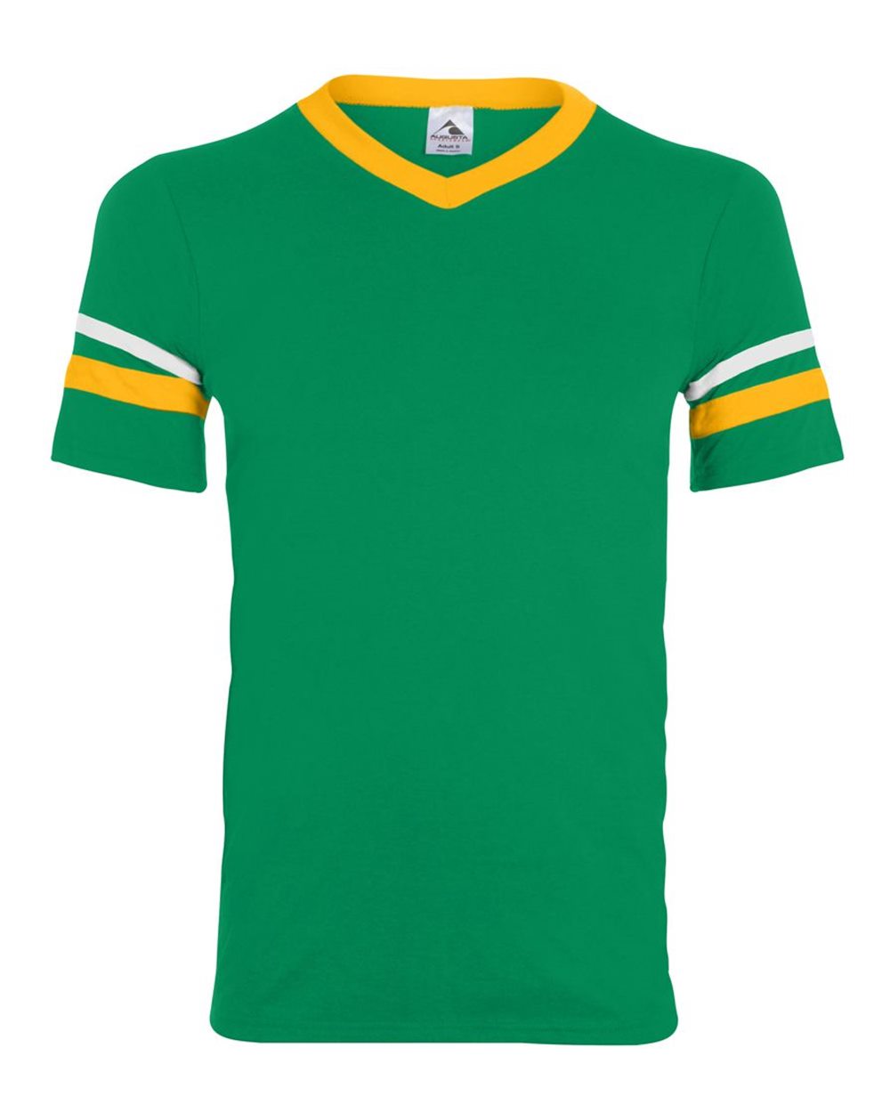 V-Neck Jersey with Striped Sleeves - 360