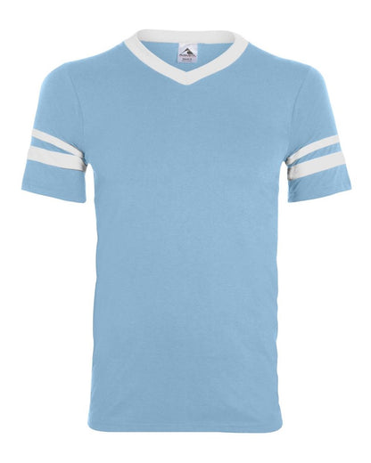 Youth V-Neck Jersey with Striped Sleeves - 361