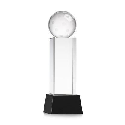 Pickleball VividPrint™ Award on Belcroft Base - Black
