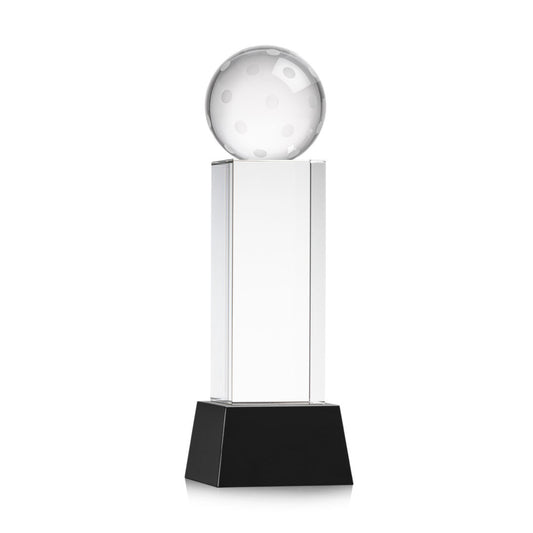Pickleball VividPrint™ Award on Belcroft Base - Black