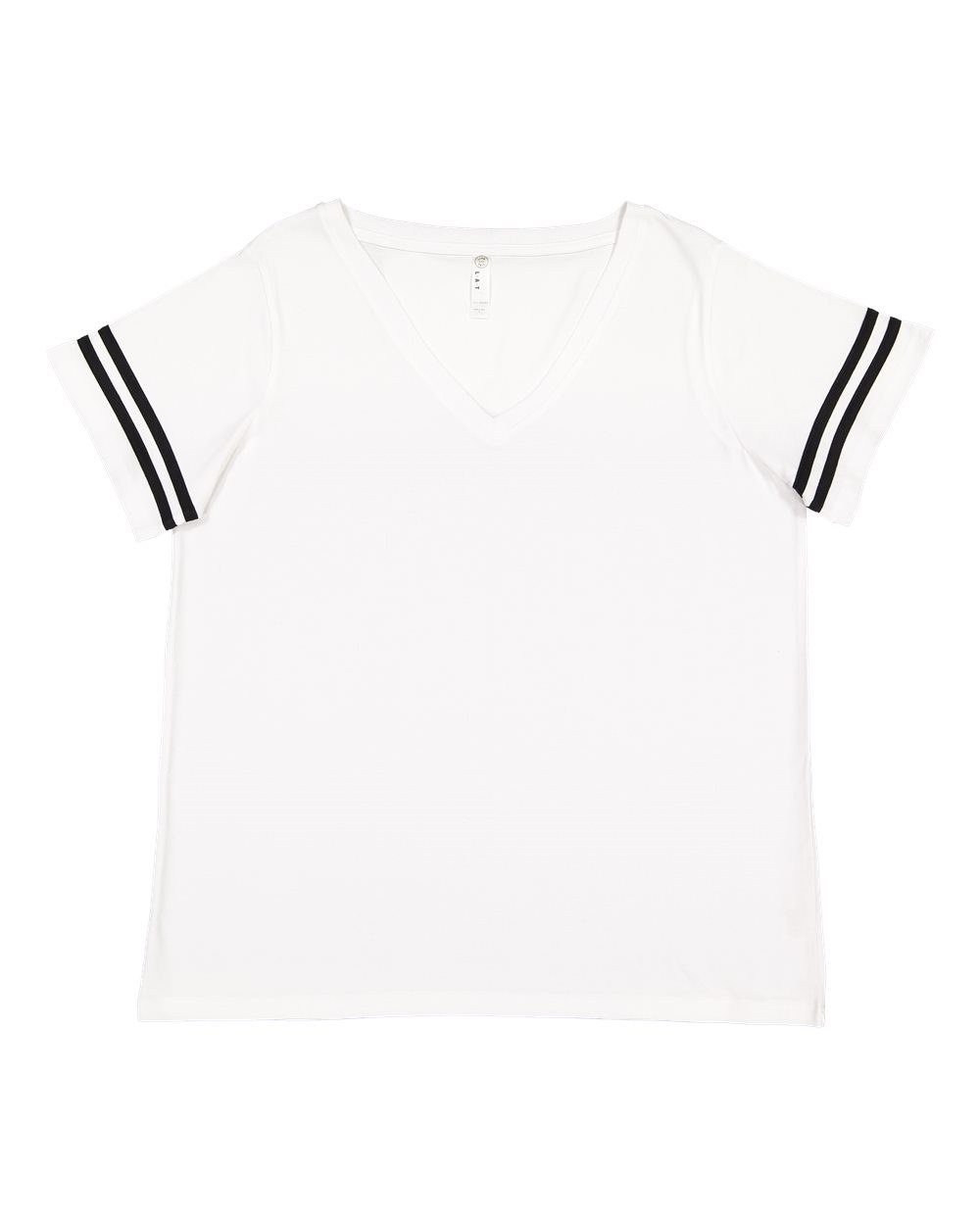 Women's Curvy Collection Vintage Football T-Shirt - 3837