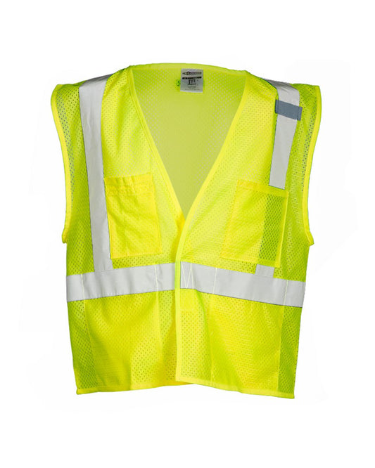 Unisex 4 Pocket Hook-and-Loop Mesh Vest - 1083-1084