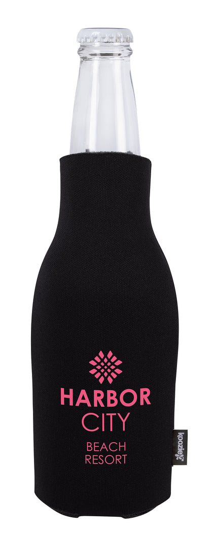 Koozie® Zip-Up Bottle Cooler with Opener