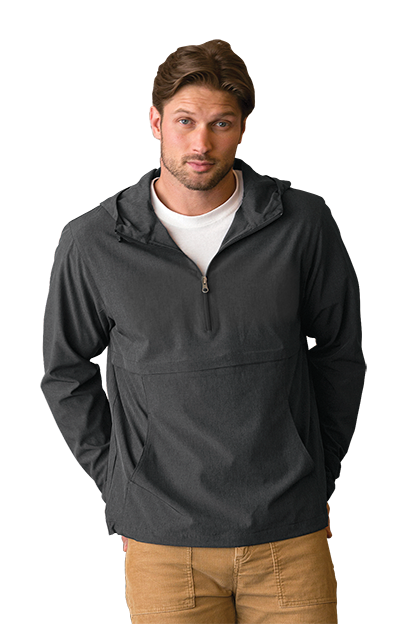 Charcoal Pullover Stretch Anorak  - S