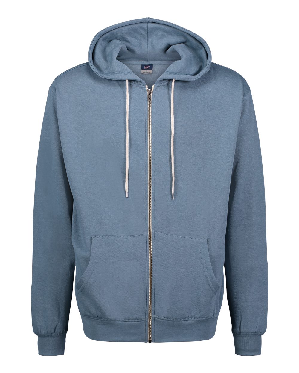 Unisex Retro Heather Full-Zip Hooded Sweatshirt - 2349