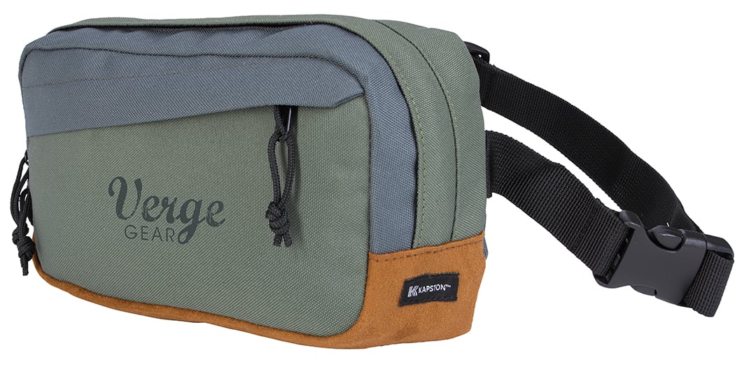 Front View of Charcoal KAPSTON® Willow RPET Fanny Pack