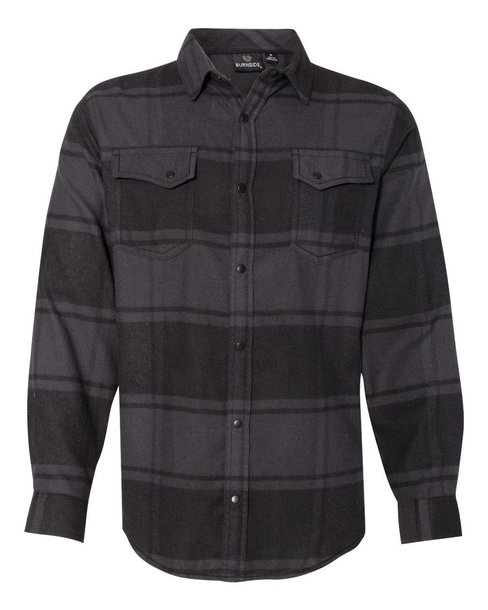 Men's Snap Front Plaid Flannel Shirt - 8219