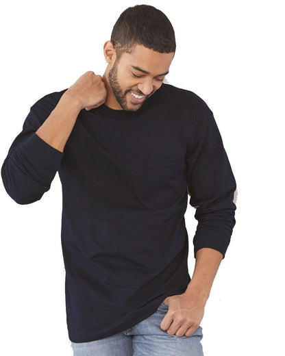 Unisex USA-Made Long Sleeve Pocket T-Shirt - 8100