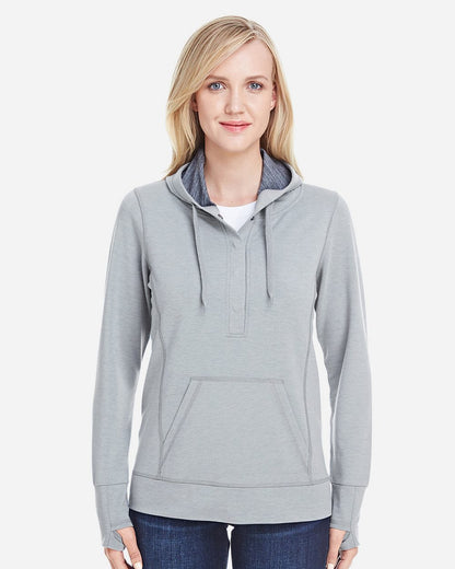 Women’s Omega Stretch Snap-Placket Hooded Sweatshirt - 8431
