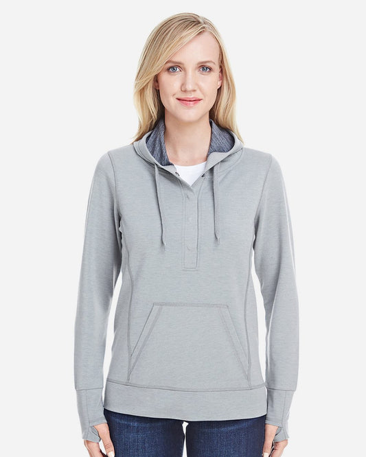 Women’s Omega Stretch Snap-Placket Hooded Sweatshirt - 8431