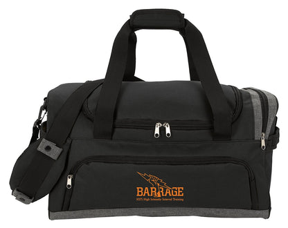Front View of Black Edgewood Duffel