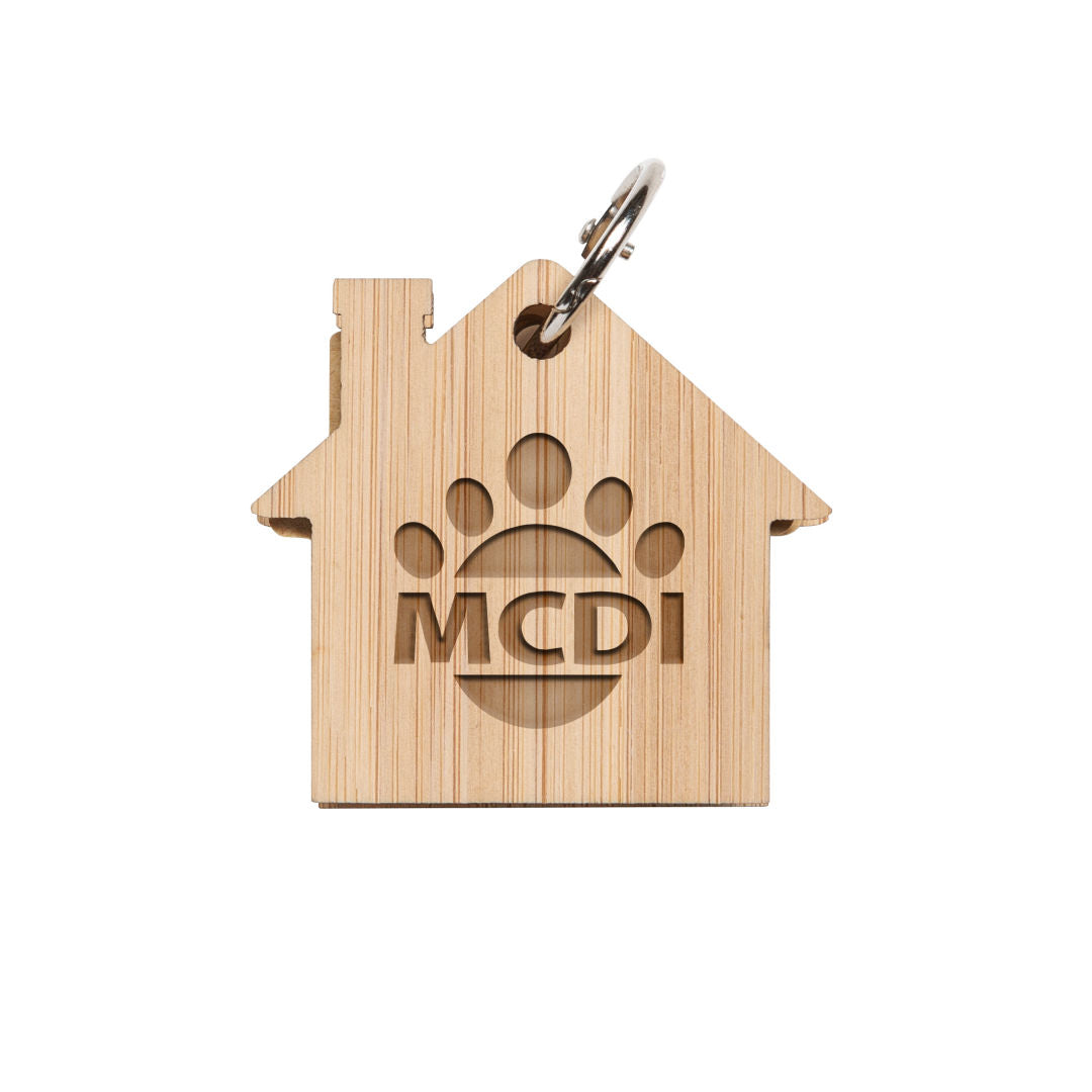 Futuro House Keychain w/Sticky Notes