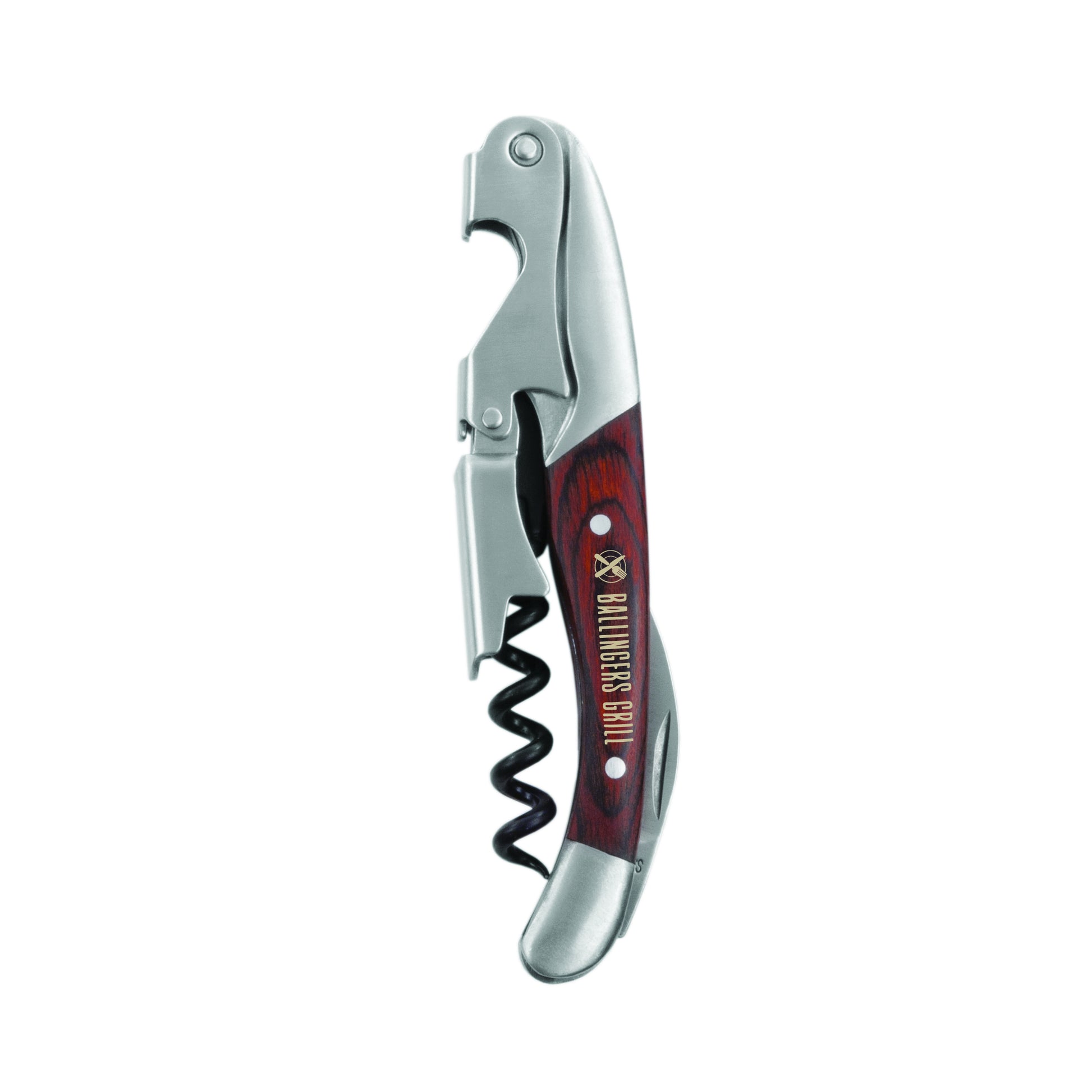 Twine Living® Wooden Double Hinged Corkscrew