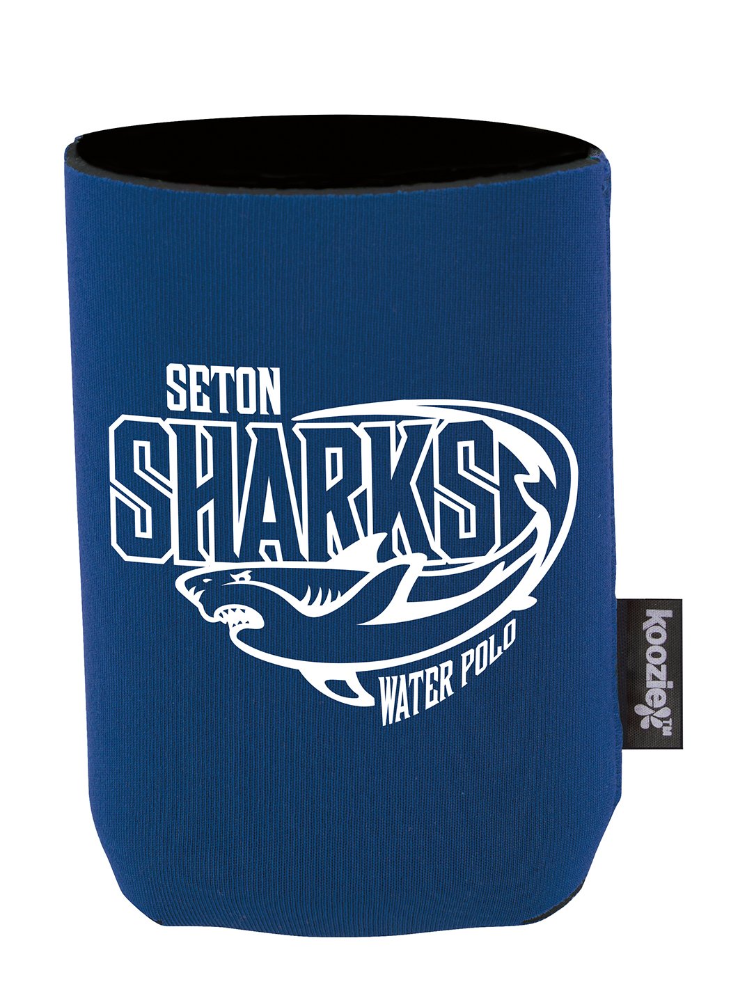 Front View of Black Koozie® Collapsible Neoprene Can Cooler