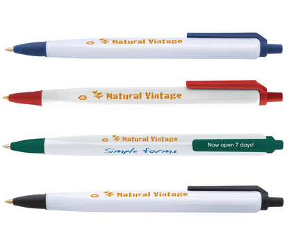 White Classic Collection Tri-Stic® RPET Pen